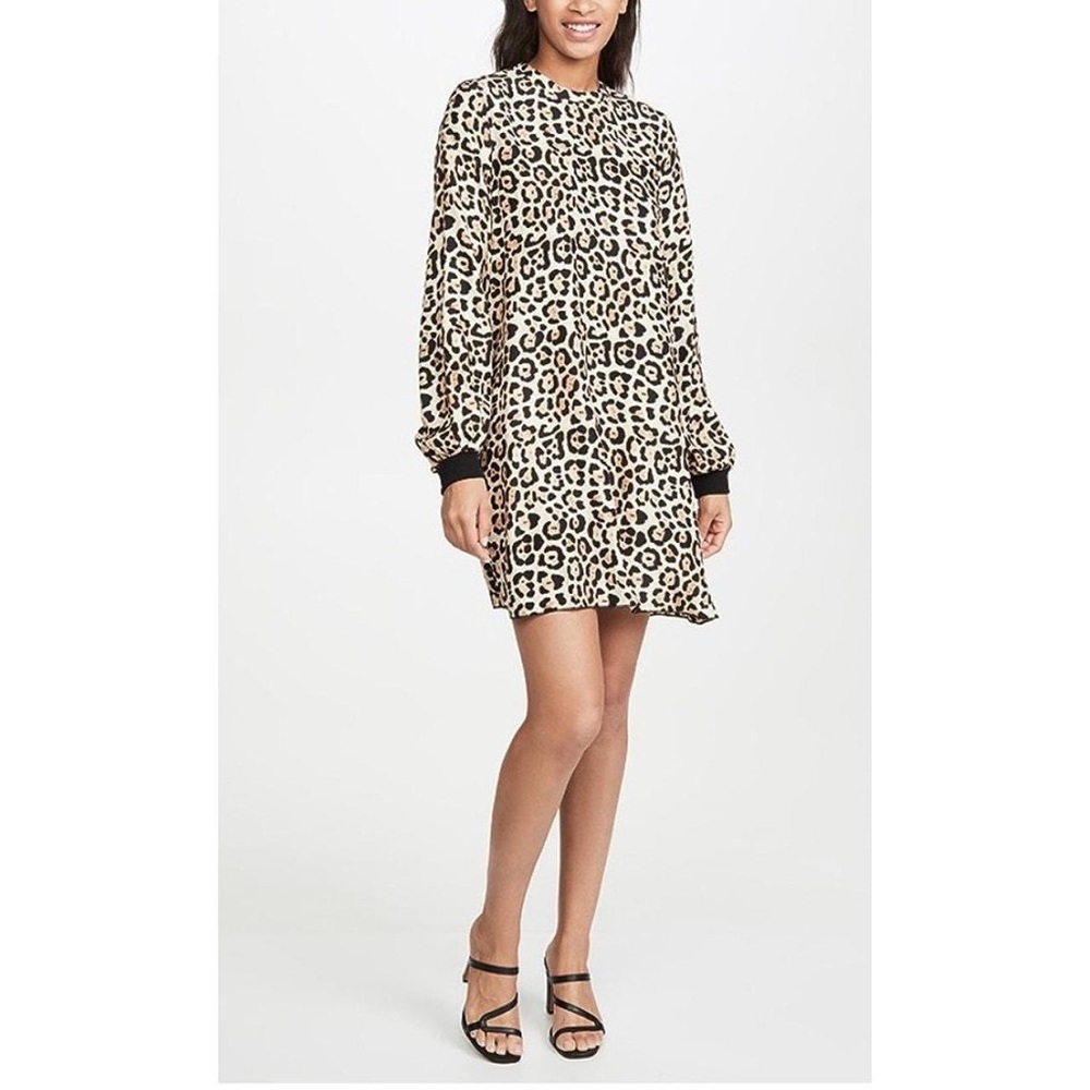 NWOT ATM | Anthony Thomas Melillo
Leopard Print Long Sleeve Sexy Charmeuse Dress